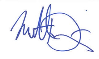 Matthew Davis autograph