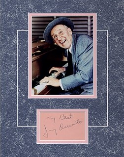 Jimmy Durante autograph