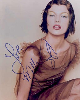 Milla Jovovich autograph