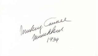 Mickey Carroll autograph