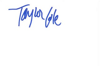 Taylor Cole autograph