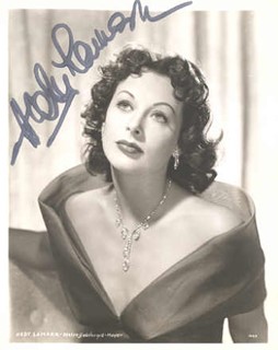 Hedy LaMarr autograph
