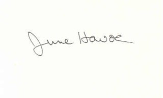 June Havoc autograph