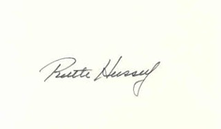 Ruth Hussey autograph