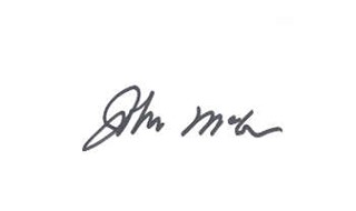 John McCain autograph