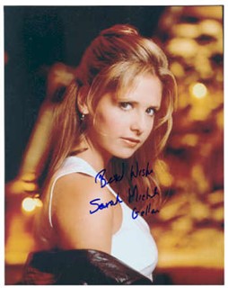 Sarah Michelle Gellar autograph