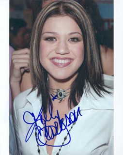 Kelly Clarkson autograph