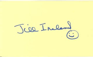 Jill Ireland autograph