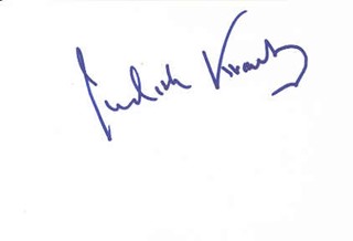 Judith Krantz autograph