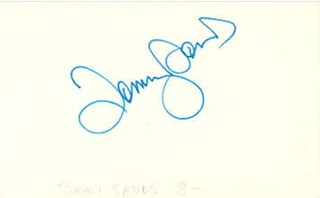 Tommy Sands autograph