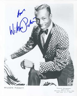 Wilson Pickett autograph