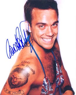 Robbie Williams autograph