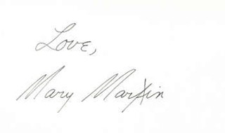 Mary Martin autograph