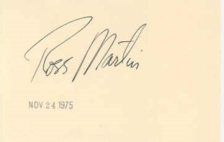 Ross Martin autograph