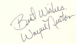 Wayne Newton autograph
