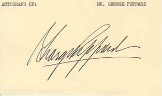 George Peppard autograph
