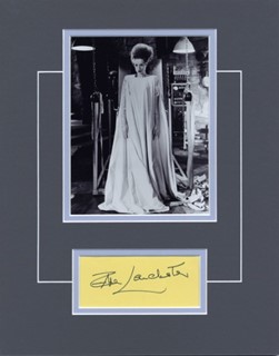 Elsa Lanchester autograph