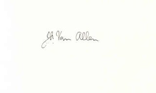 James Van-Allen autograph
