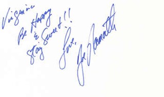 Joe Namath autograph