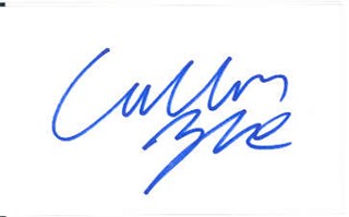 Callum Blue autograph