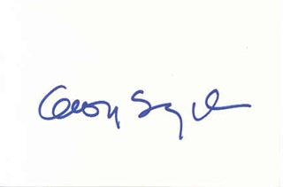 George Segal autograph