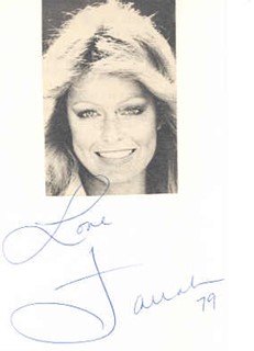Farrah Fawcett autograph