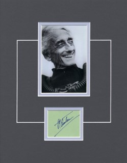 Jacques Cousteau autograph
