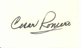 Cesar Romero autograph
