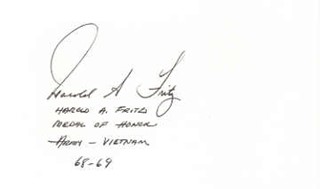 Harold Fritz autograph