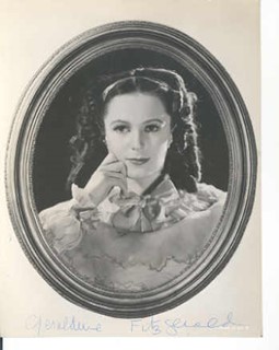 Geraldine Fitzgerald autograph