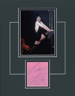 Liza Minnelli autograph