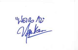 Weird Al Yankovic autograph