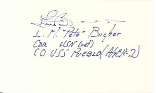 Lloyd Bucher autograph