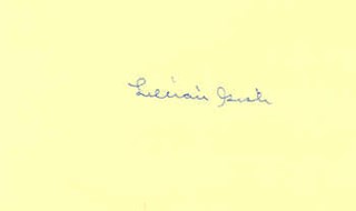 Lillian Gish autograph