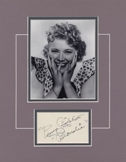 Penny Singleton as Blondie autograph