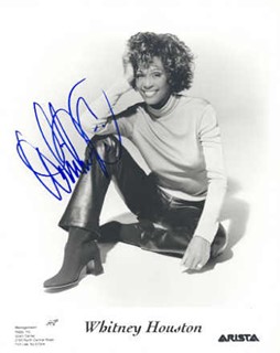 Whitney Houston autograph