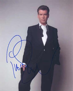 Pierce Brosnan autograph