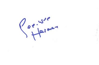 Pee-Wee Herman autograph