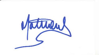 Matthew Lewis autograph