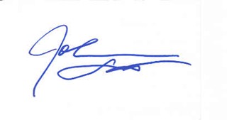 John Saxon autograph