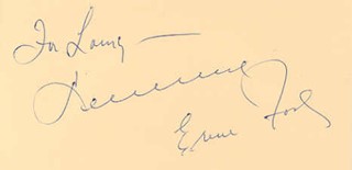 Tennessee Ernie Ford autograph