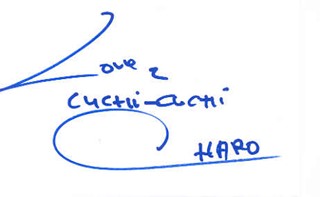 Charo autograph