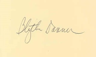 Blythe Danner autograph