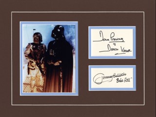 Darth Vader and Boba Fett autograph