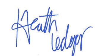 Heath Ledger autograph