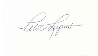 Peter Lupus autograph