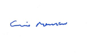 Ennio Morricone autograph