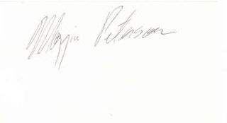 Maggie Peterson autograph