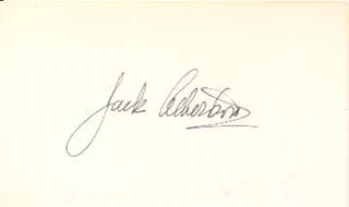 Jack Albertson autograph