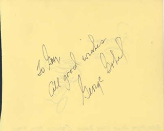 George Gobel autograph